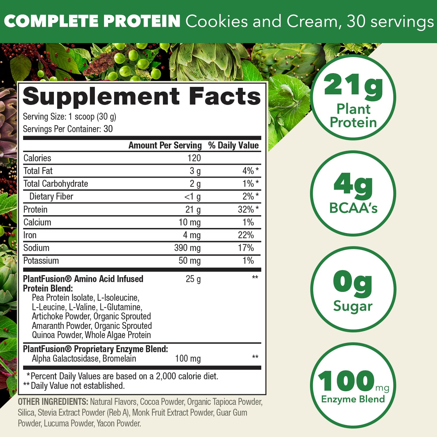PlantFusion bcaas glutamina recuperación muscular para entrenamientos.