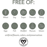 PlantFusion biotina etiqueta frontal, fórmula vegana para cabello sano.