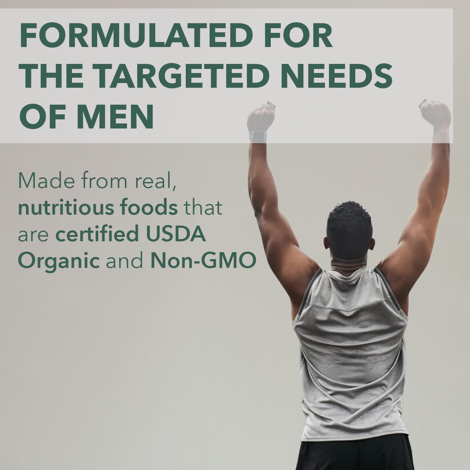 PlantFusion botella con 60 tabletas facilita un suministro de dos meses.