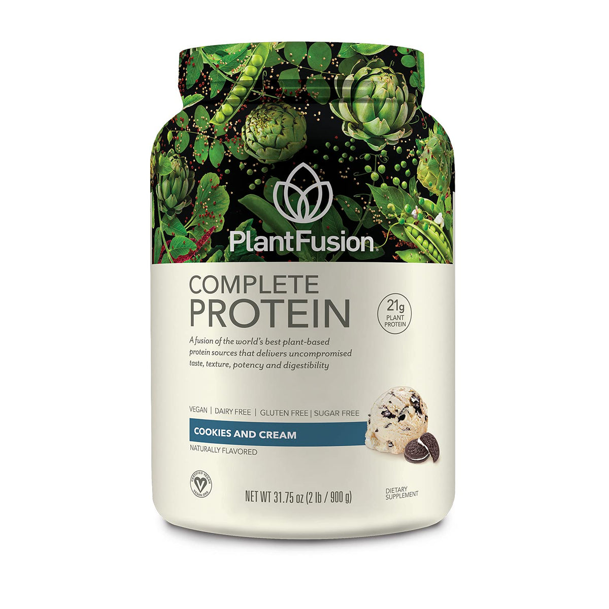 PlantFusion completa proteína vegetal envase: batidos suaves y nutritivos.