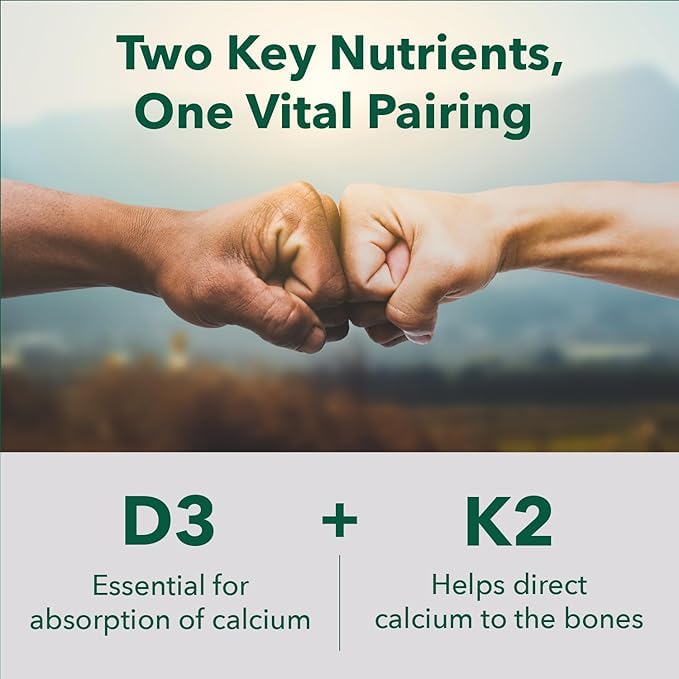 PlantFusion D3 K2 derivado de algas, alta biodisponibilidad.