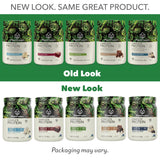 Envase de 5 libras de PlantFusion Proteína Vegana Completa.