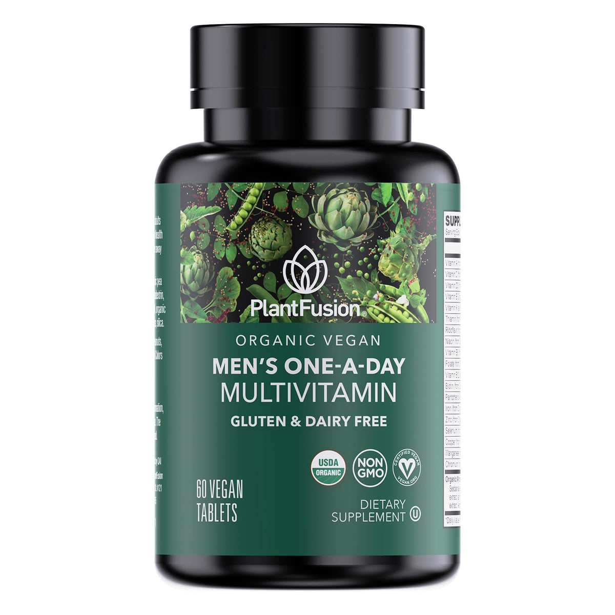 PlantFusion Multivitamínico para hombres, dosis diaria, apoyo de energía y vitalidad.