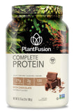 PlantFusion proteina vegana completa chocolate 2 lb en empaque, ideal para batidos proteicos