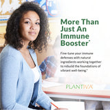 Etiqueta de Plantiva ImmuneDx destacando ingredientes clave.
