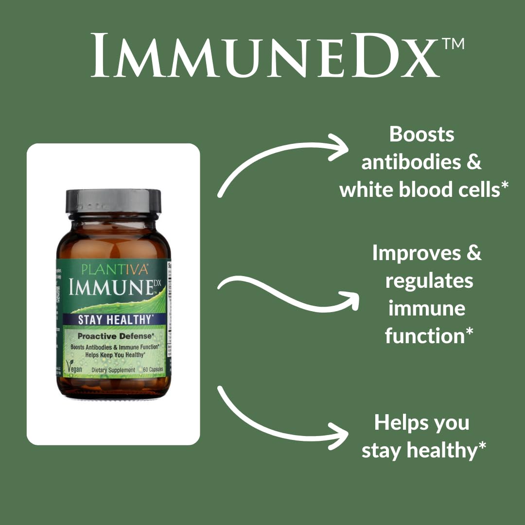 Mezcla de equinácea y ginseng en Plantiva ImmuneDx.