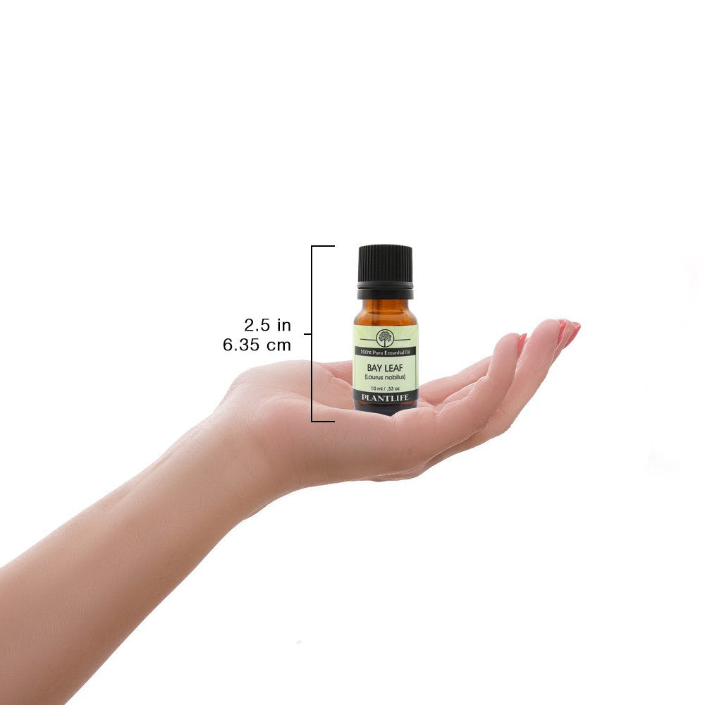 Plantlife Aceite esencial hoja de laurel – caja limpia y etiqueta que garantiza pureza.