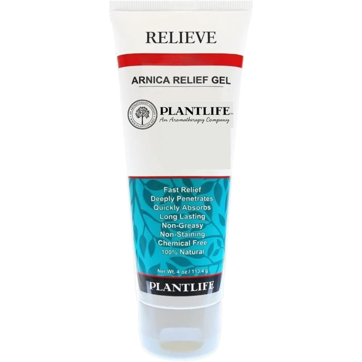 Plantlife Arnica Relieve Gel muestra aplicación suave y rápida absorción en la piel