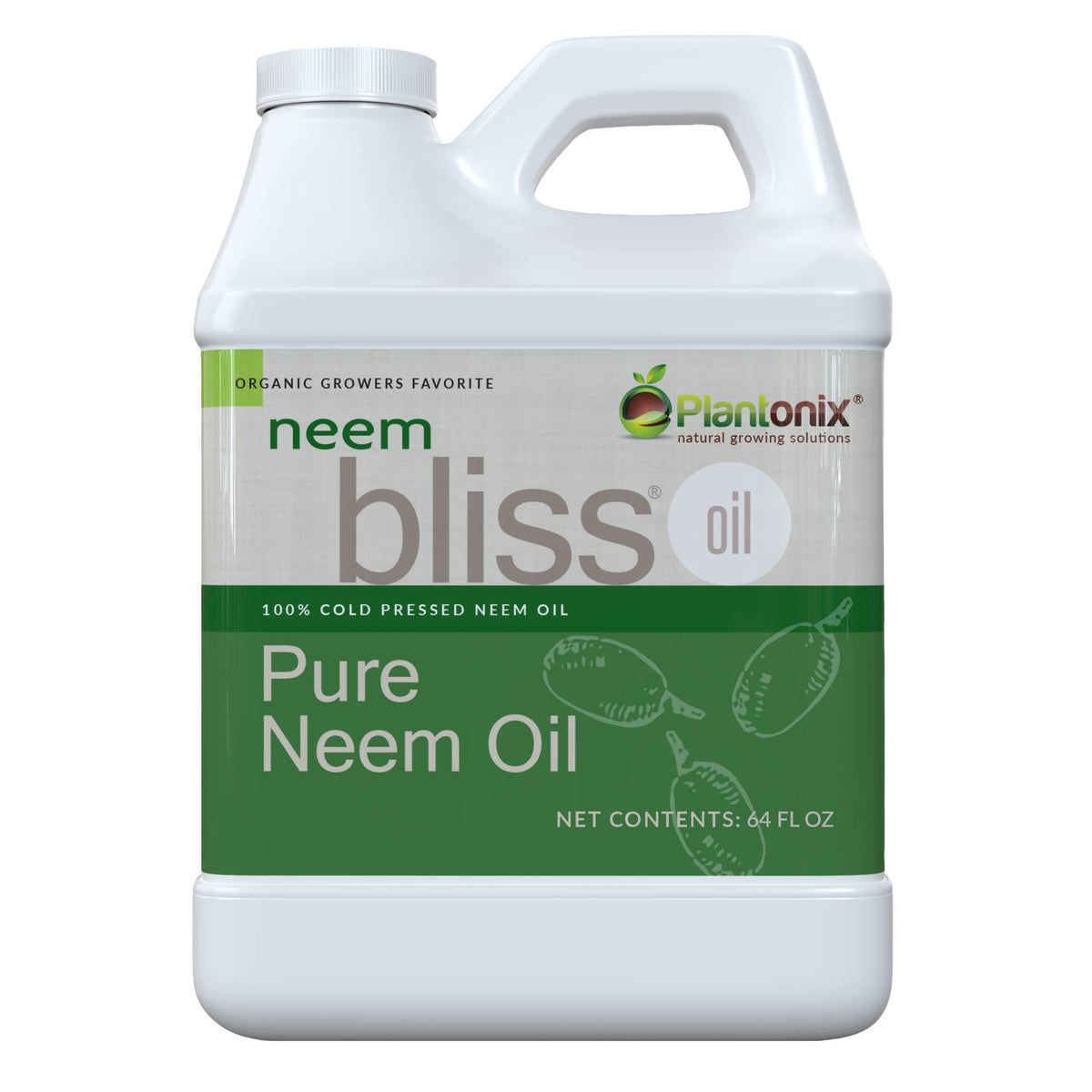 Neem Bliss Plantonix, botella de 1,89 L, ideal para ritual de cuidado capilar.