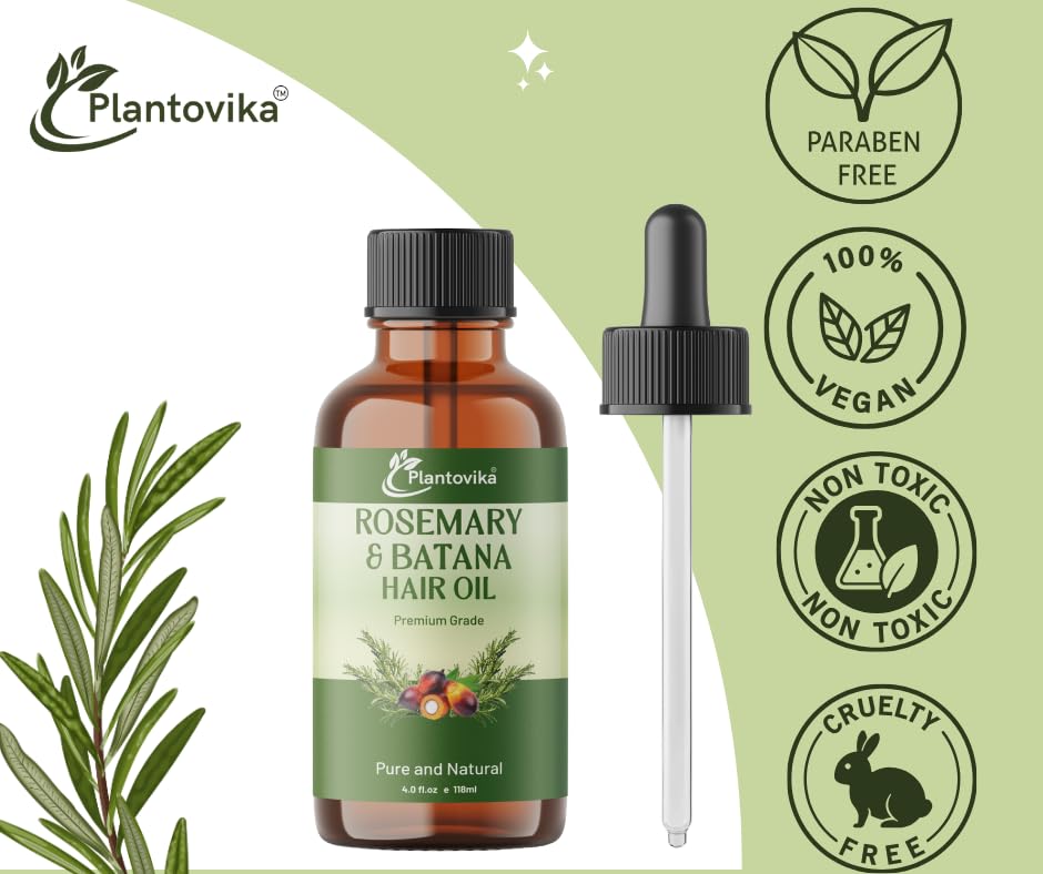 Plantovika Aceite Romero Batana, brillo natural y manejo más suave para cabello.