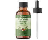 Plantovika Aceite Romero Batana, botella vertiendo, nutrición capilar y crecimiento potencial.