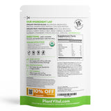 Plantvital proteína libre de gluten y lactosa, opción inclusiva para tus necesidades.