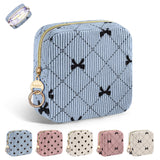 Playexen bolso menstrual pana azul con lazo para uso discreto