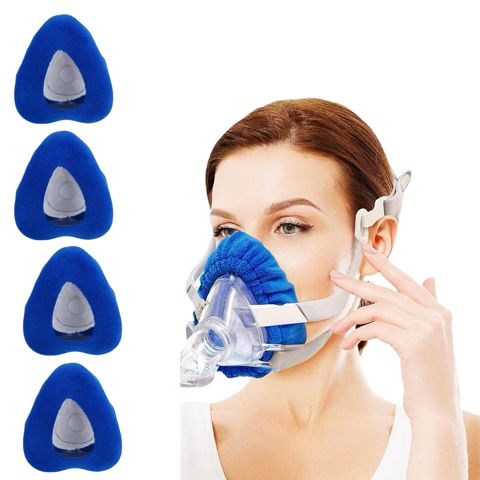 playWooWgo forro protector de mascarilla facial completa para mayor comodidad nocturna