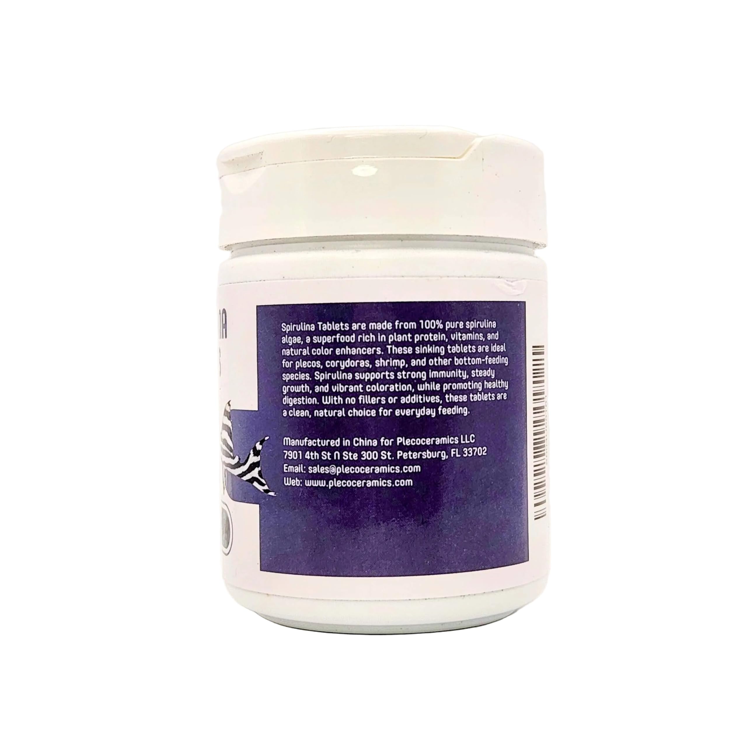 Plecoceramics nutricion vegetal espirulina para peces de fondo