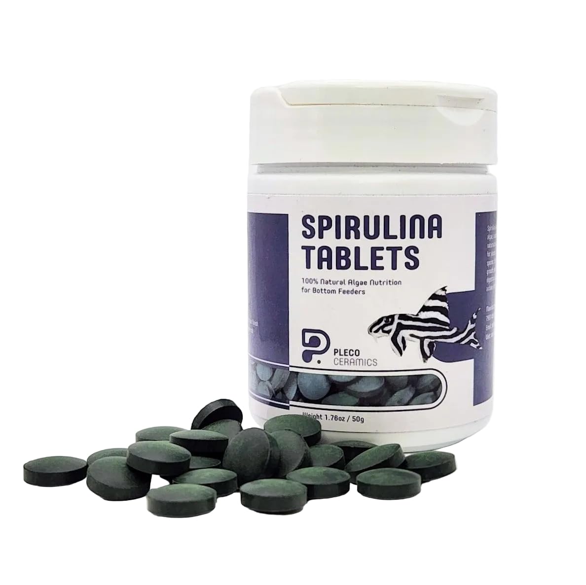 Plecoceramics tabletas espirulina hundiendo para fondo del acuario