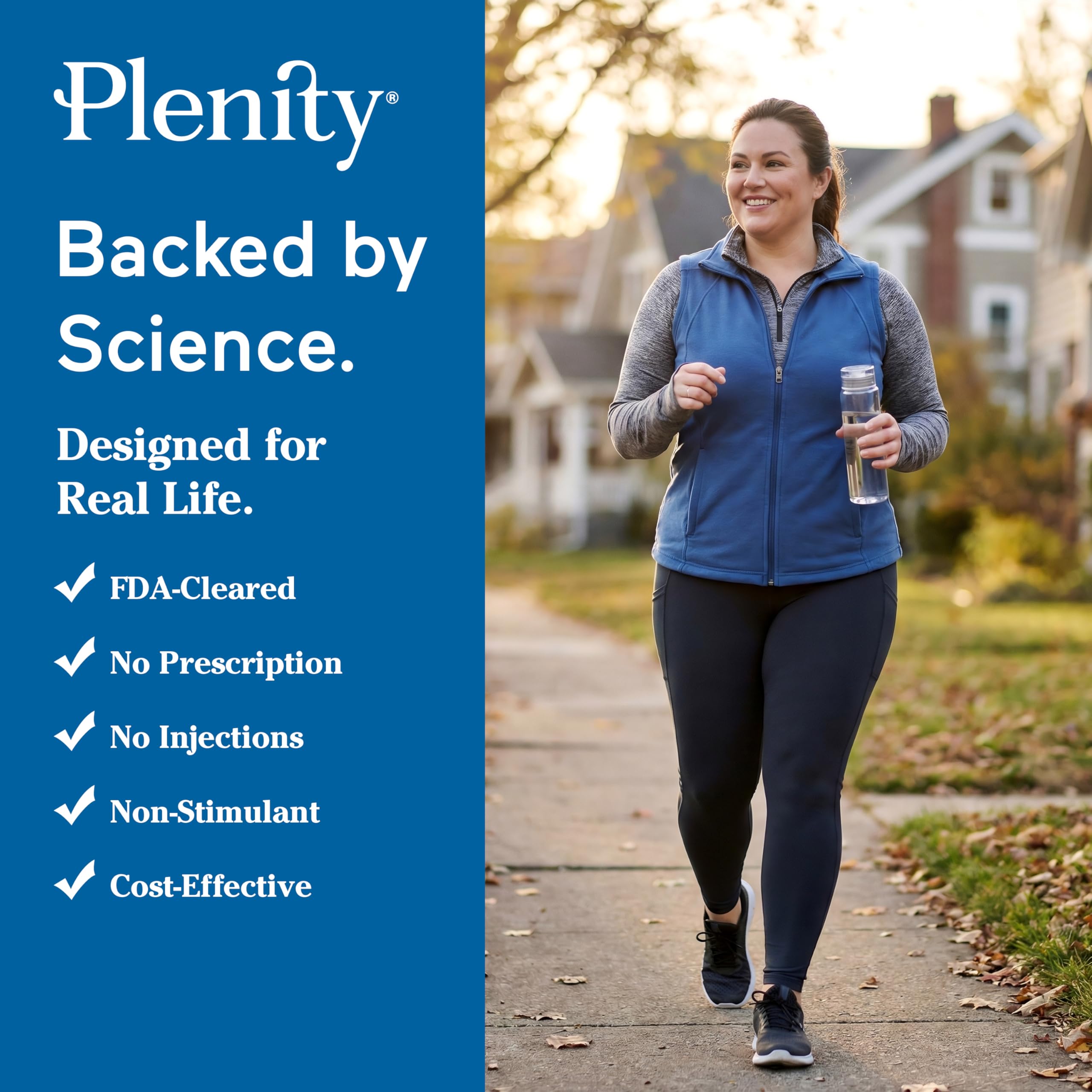 Plenity empaque caja para una compra conveniente y plan de suministro.