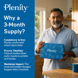 Plenity suministro de tres meses facilita la constancia.