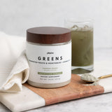 Plexus Greens, batido verde, listo para empezar el día con vegetales.