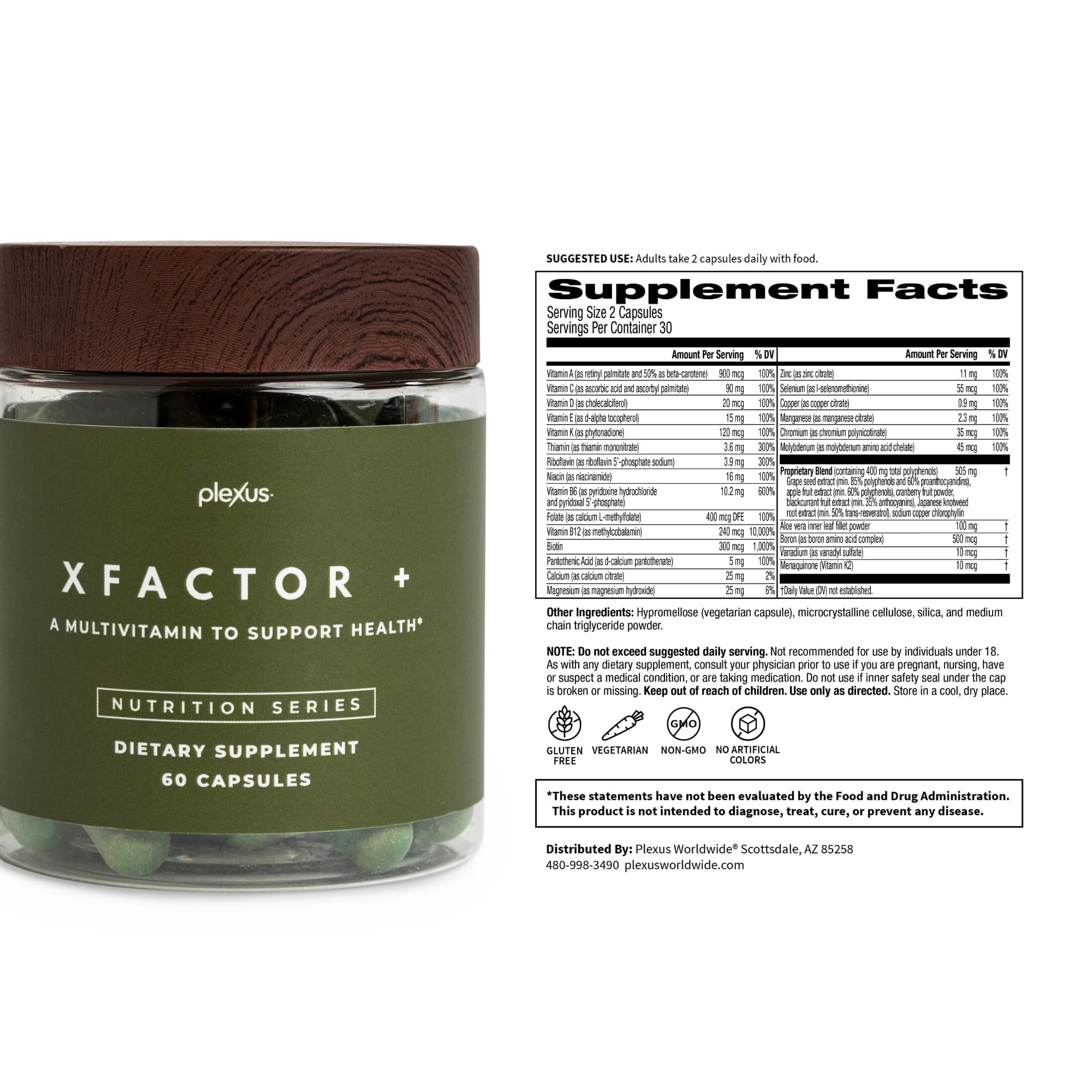 Plexus Xfactor+® protege frente al daño oxidativo y apoya energía diaria