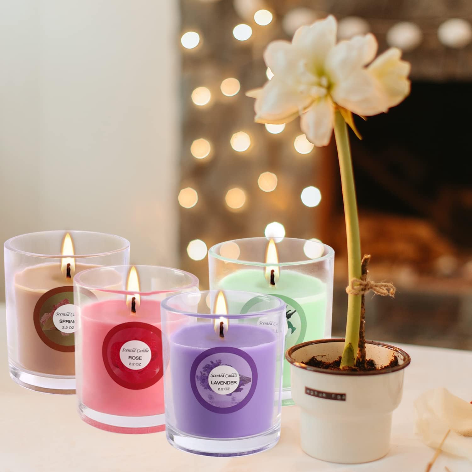 pliadvbu vela de soja frasco vidrio diseno-regalo para decoración