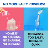 Plink! tableta sandía disolviéndose en agua, sabor refrescante para toda la familia.