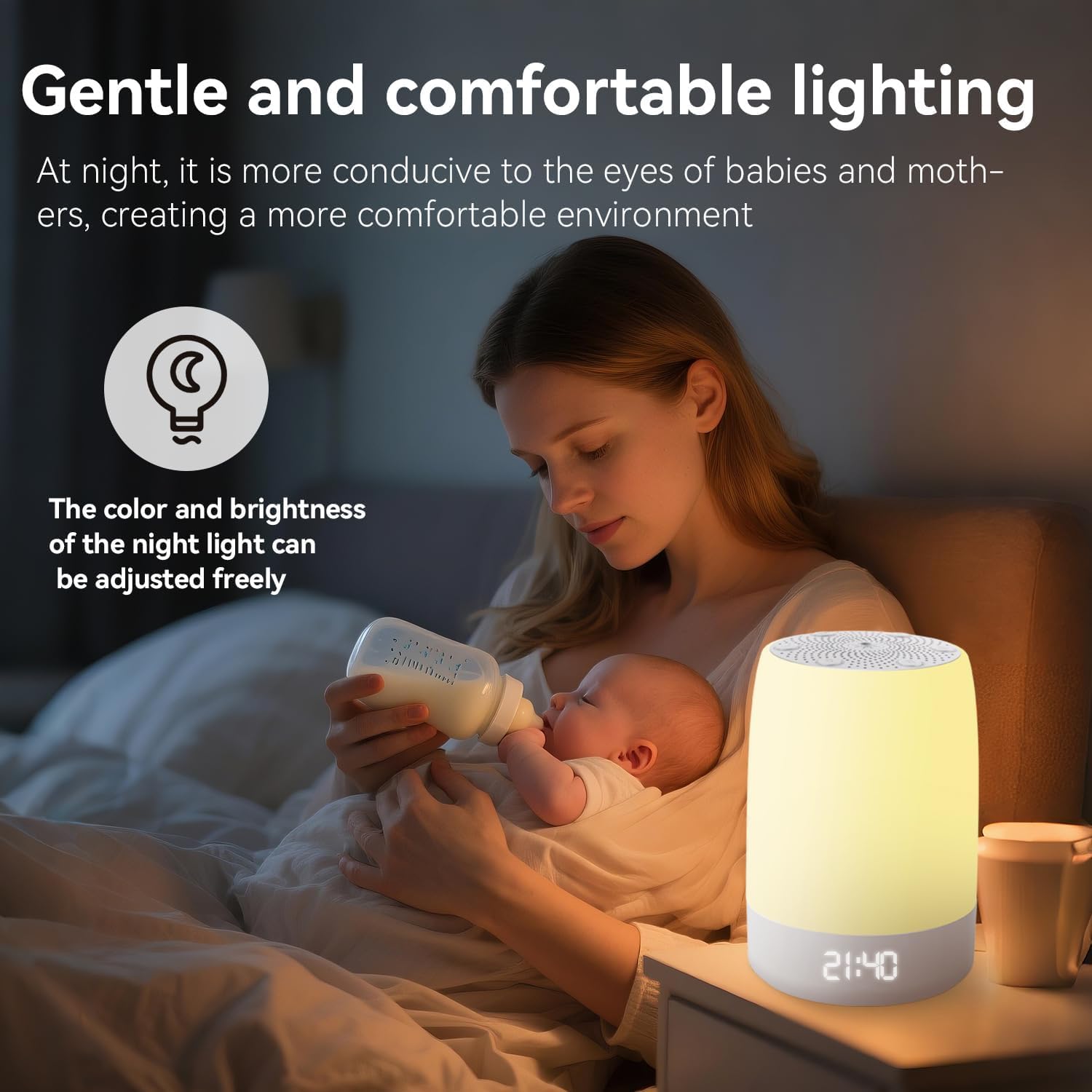 PLJVOYK Luz nocturna táctil con 48 colores para ambiente nocturno