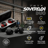 Plugfones Sovereign Duo auriculares con tapones confortables para uso prolongado.