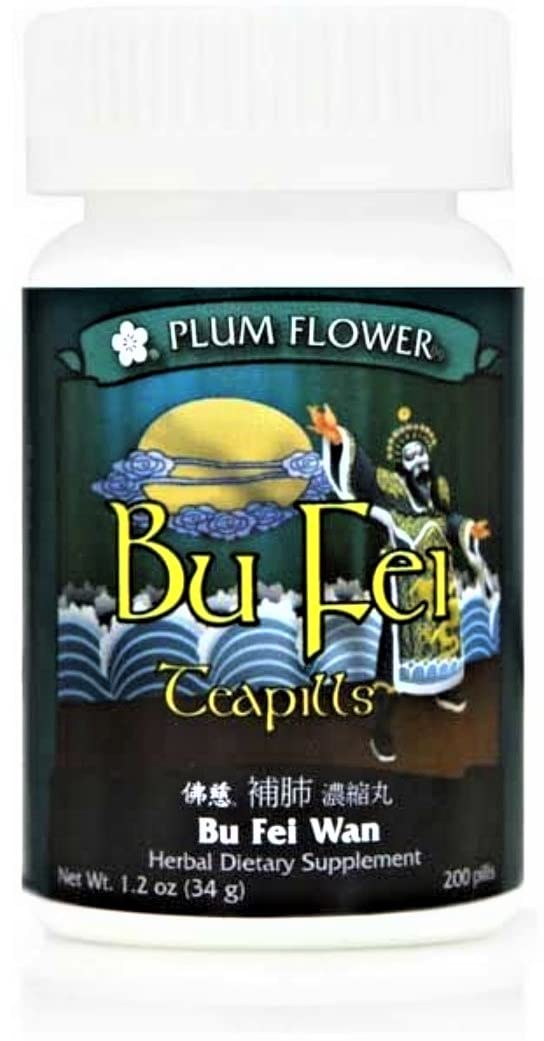 Plum Flower Bu Fei pastillas en botella, apoyo al bienestar respiratorio diario