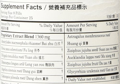 Plum Flower Gui Pi Wan, empaque de píldoras para apoyo diario del bazo.