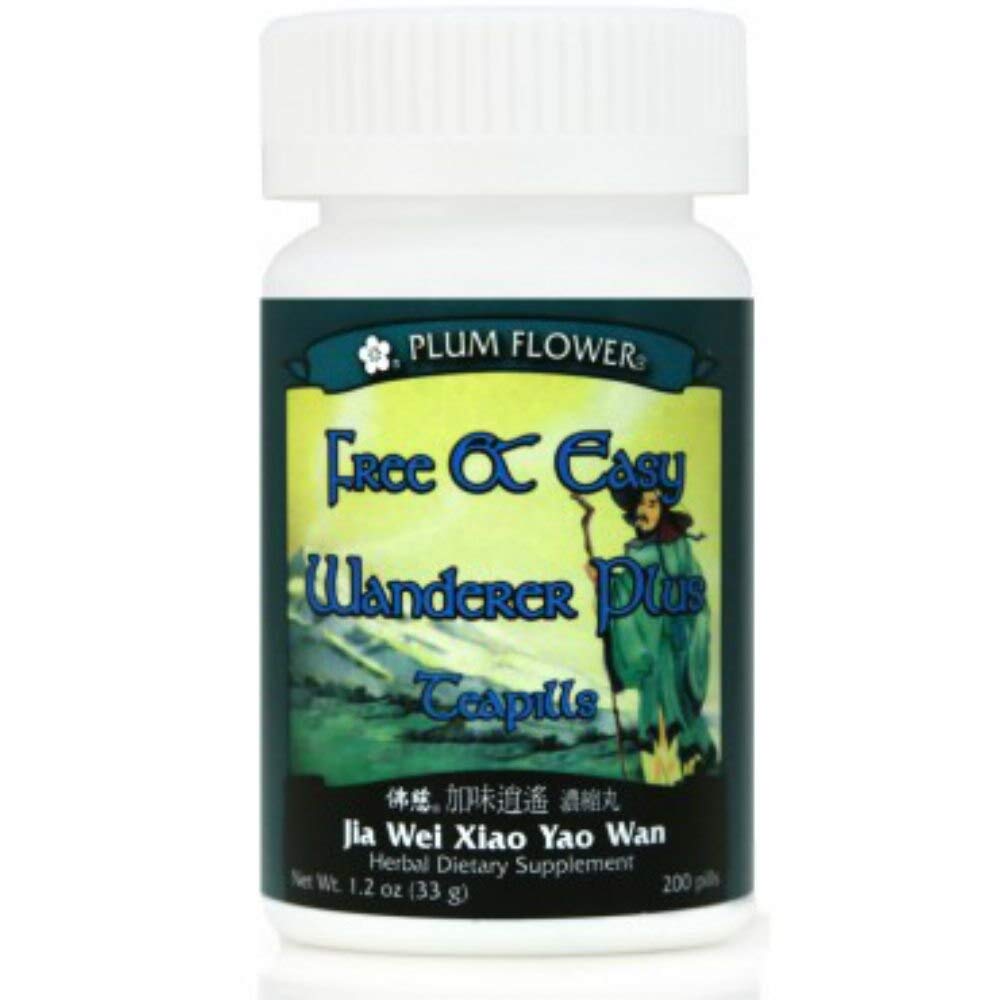 Botella Plum Flower Wanderer Plus, pastillas de té para uso diario.