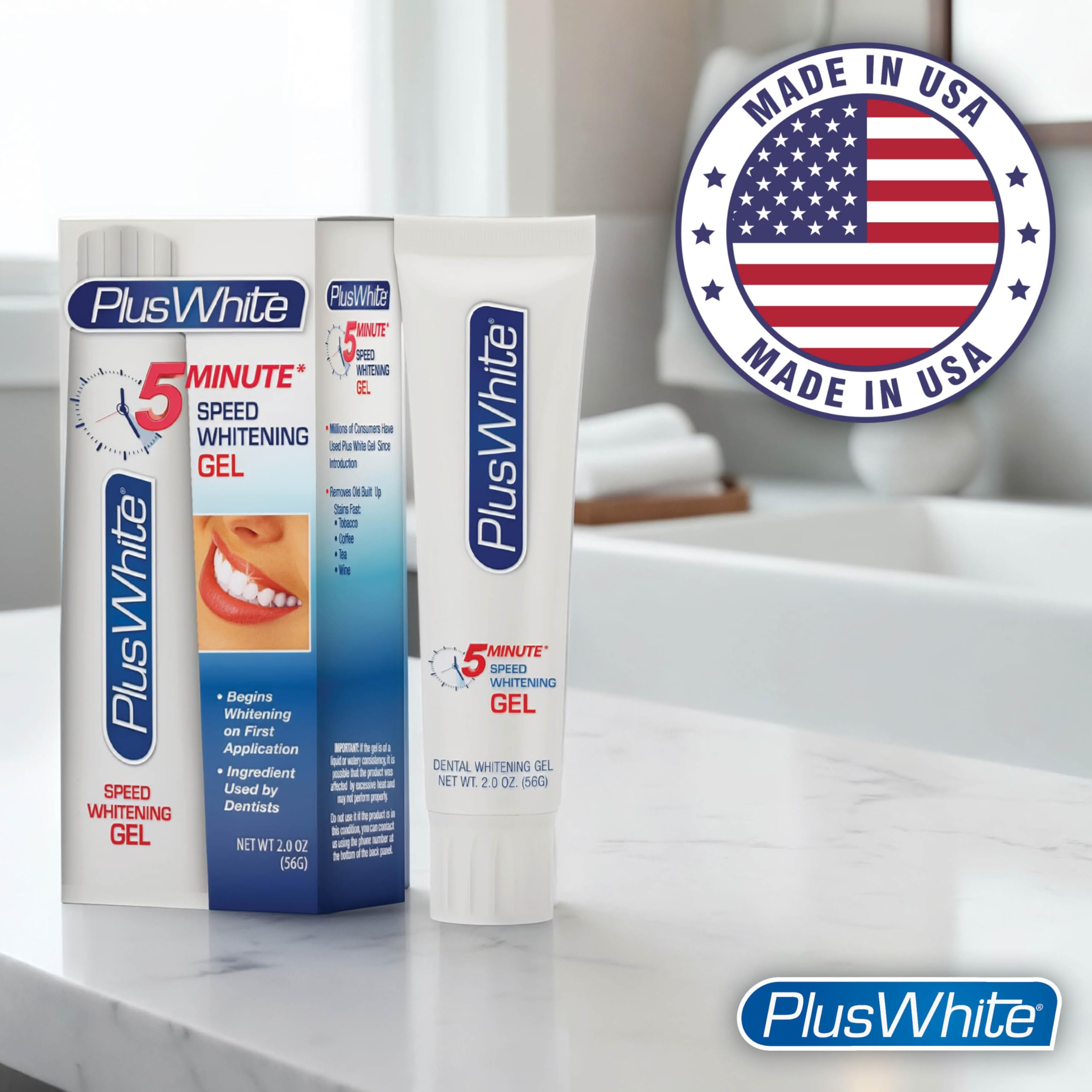 Plus White Speed Gel: aplicación con q-tip para cobertura controlada.