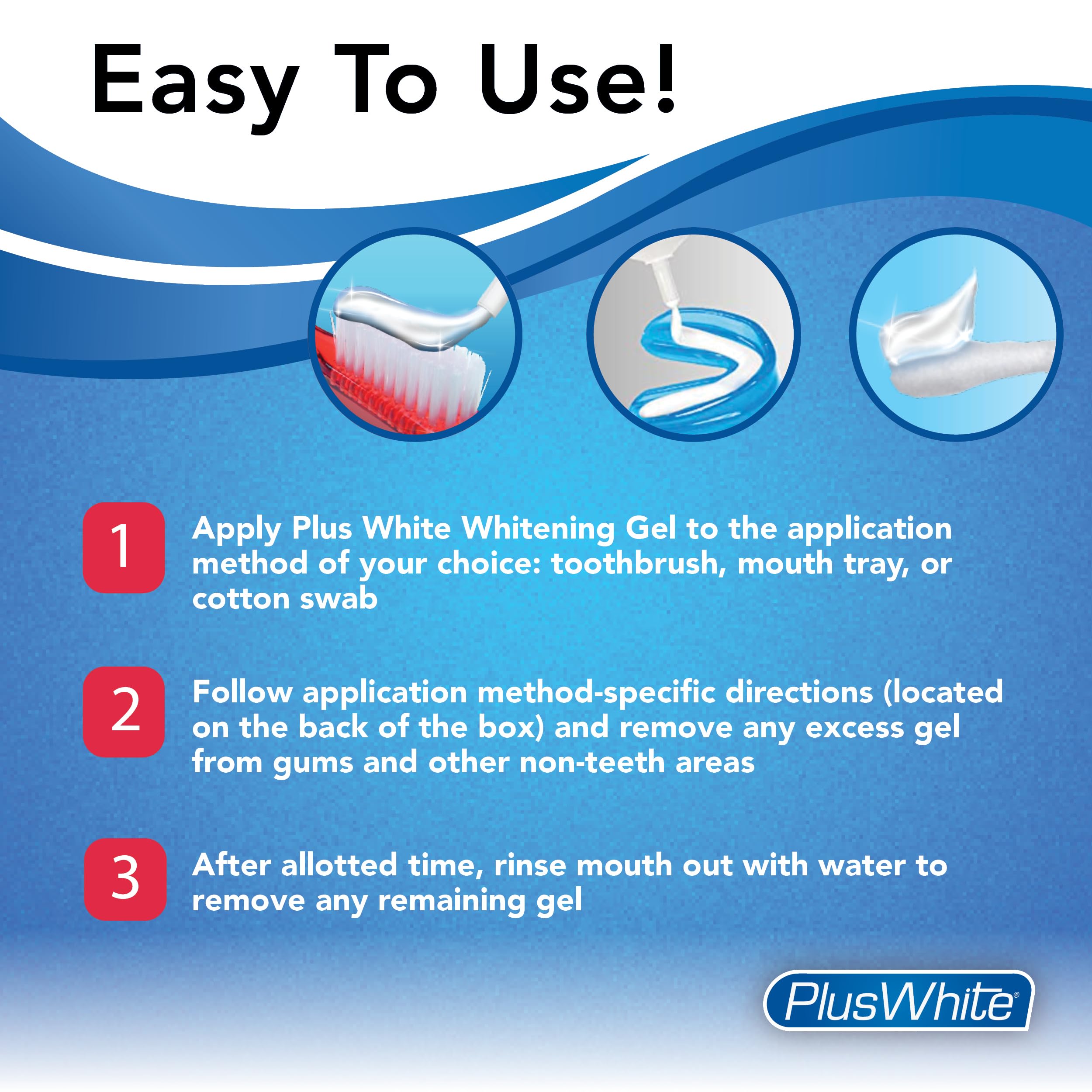 Plus White Speed Gel dientes más blancos tras sesiones cortas.