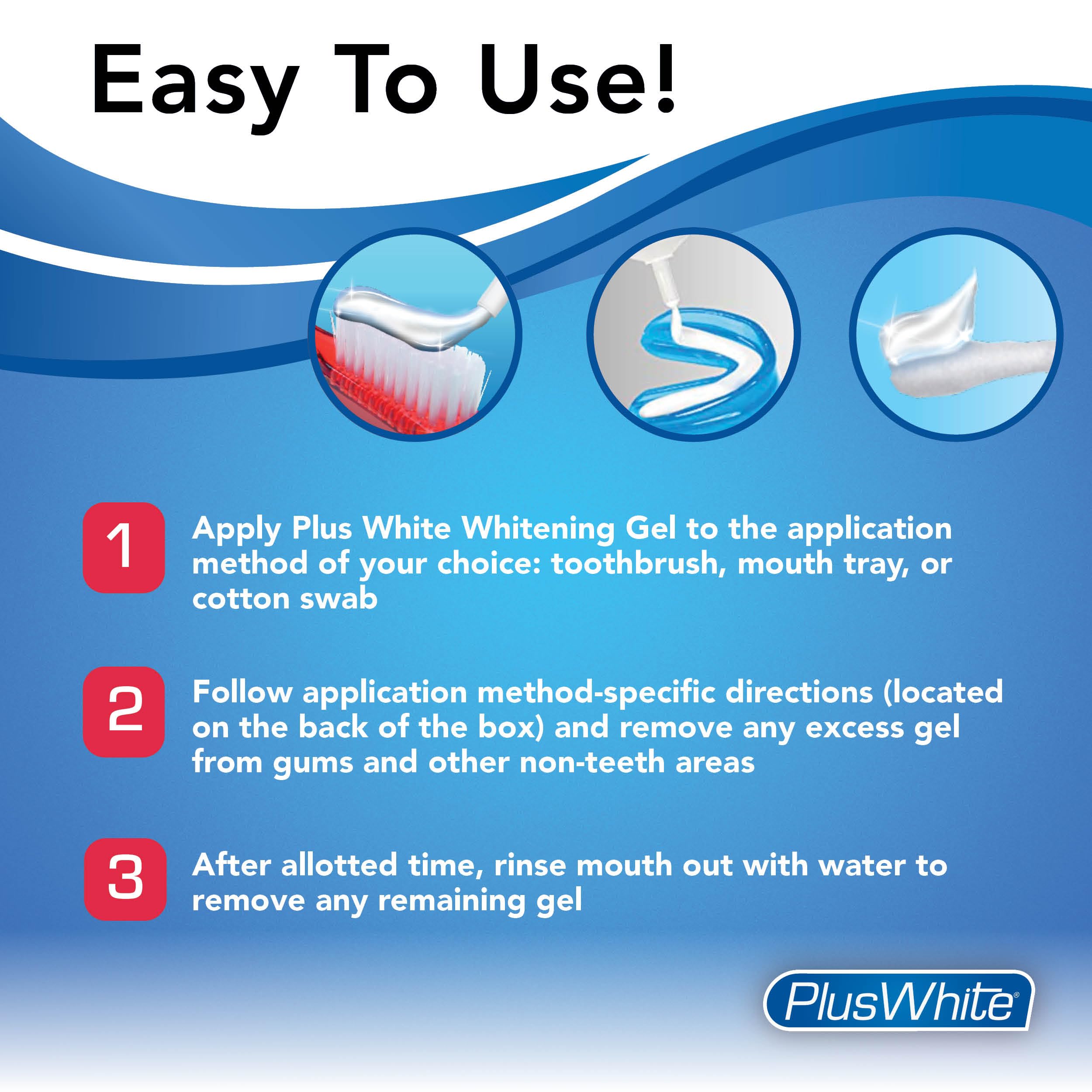 Plus White Speed Pack3: caja con tres geles para uso en casa.