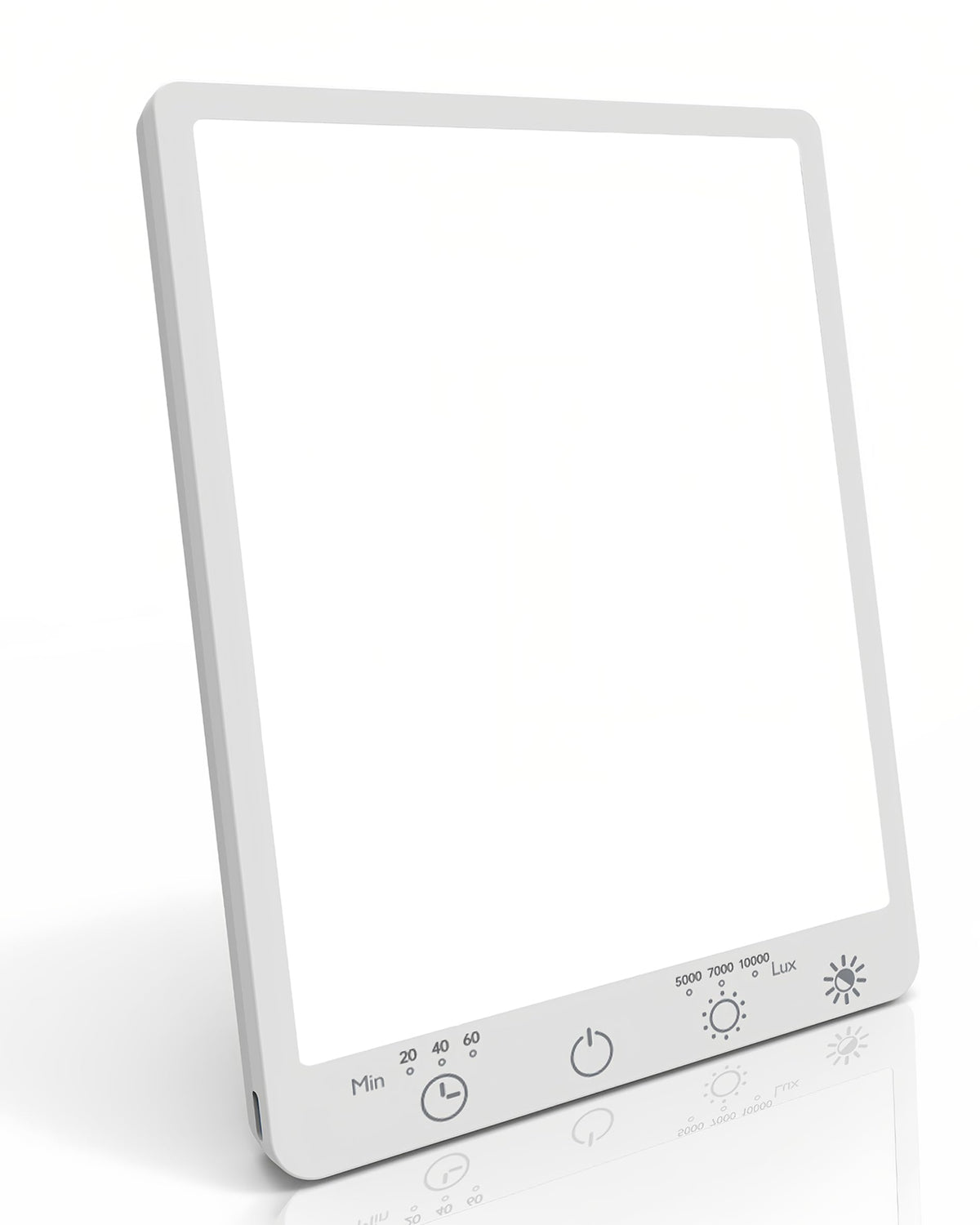 Plynvexa lampara-terapia-luz-10000-lux, iluminación intensa para bienestar diario en casa.