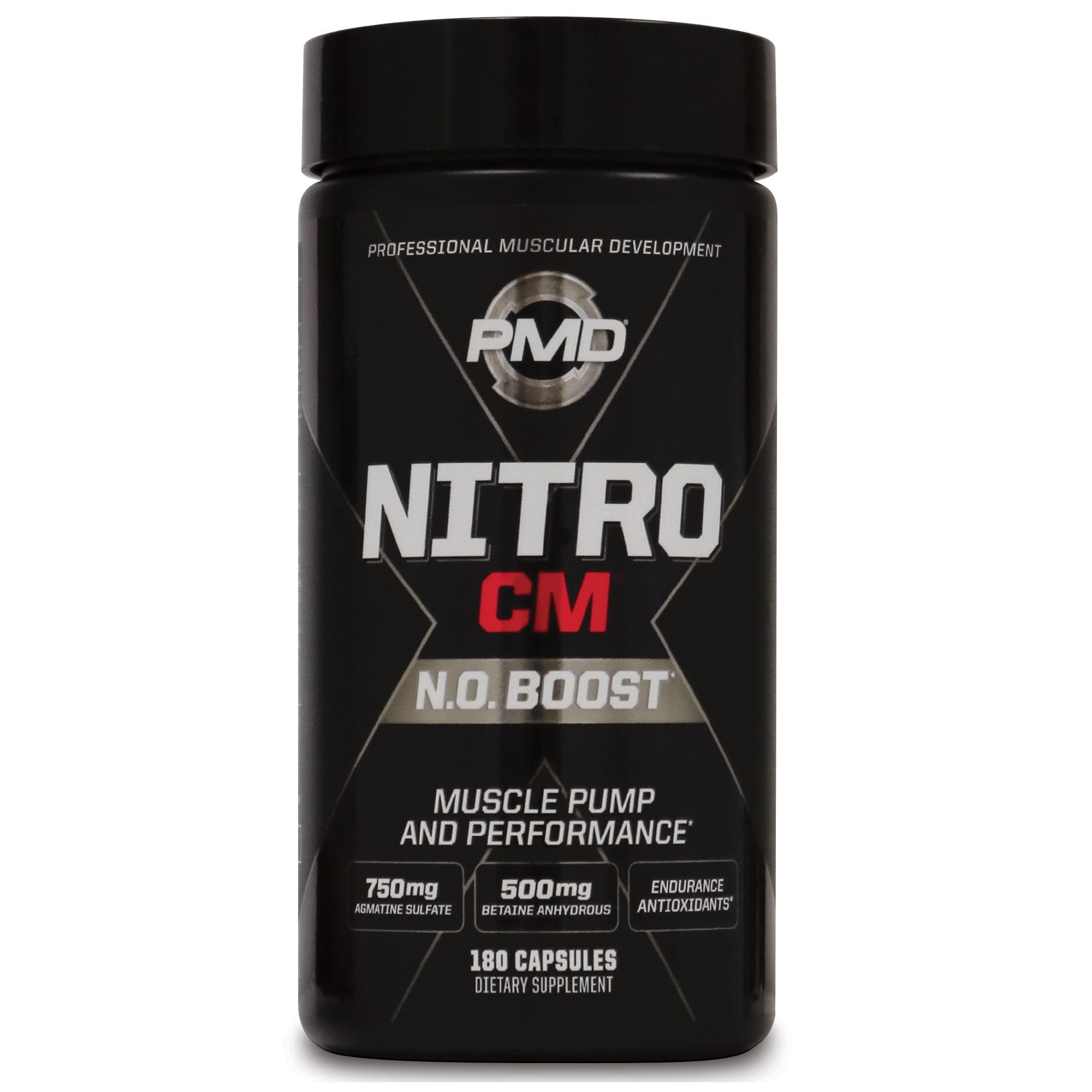 PMD Nitro CM: bote de óxido nítrico para mayor vascularidad y bombeo durante el entrenamiento.