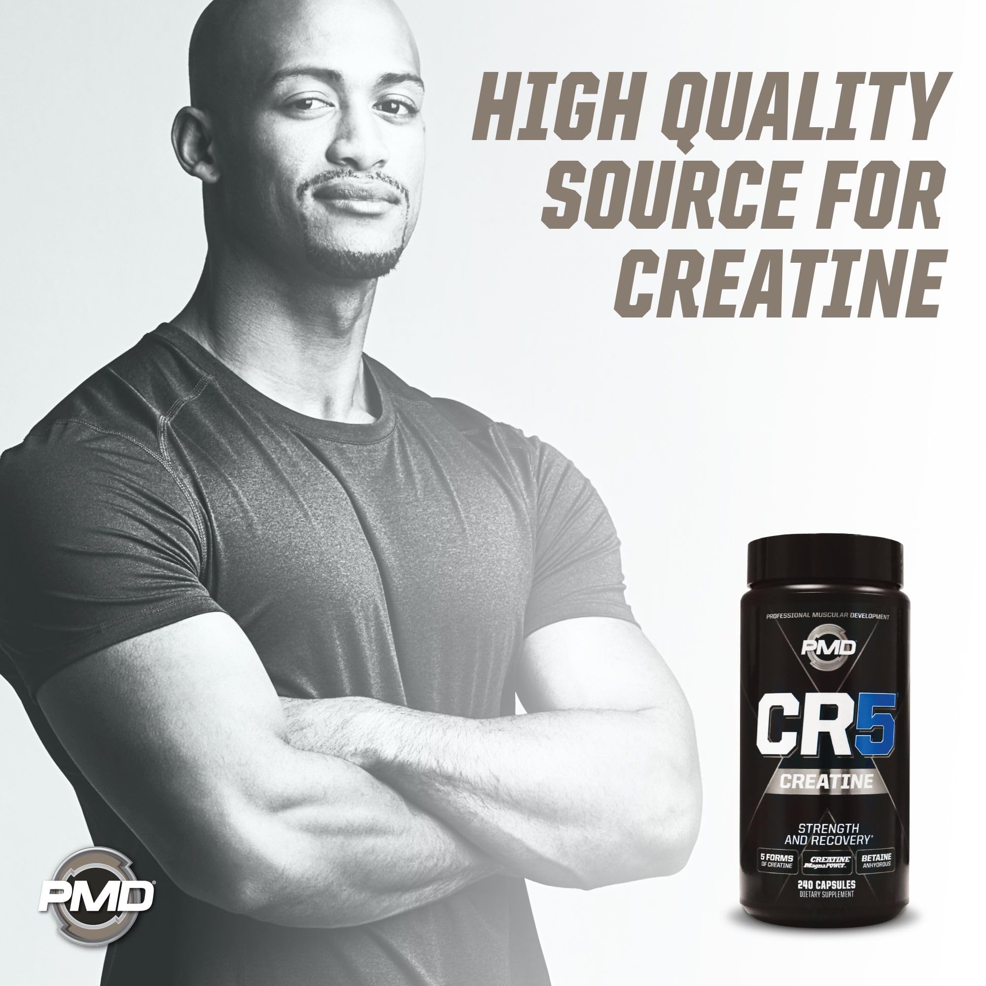 PMD Sports CR5, formato de capsulas, facil de incorporar en la rutina.