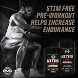 PMD Nitro CM: imagen resaltando el pump muscular durante el entrenamiento