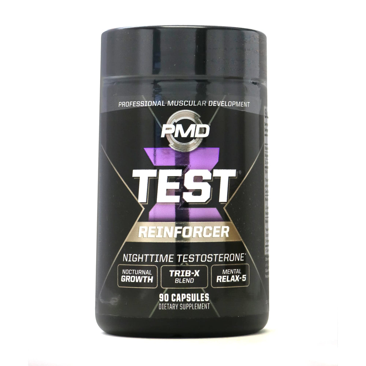 PMD Sports Z-Test Nighttime: botella con cápsulas para apoyo nocturno y recuperación muscular