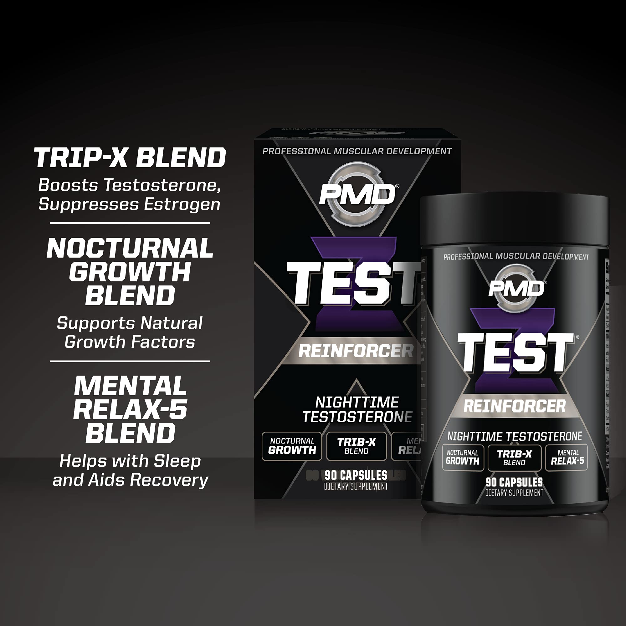 PMD Sports Z-Test Nighttime: persona durmiendo para descanso profundo y recuperación