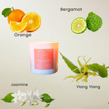 Podaras Home Vela aroma naranja y bergamota para un ambiente revitalizante