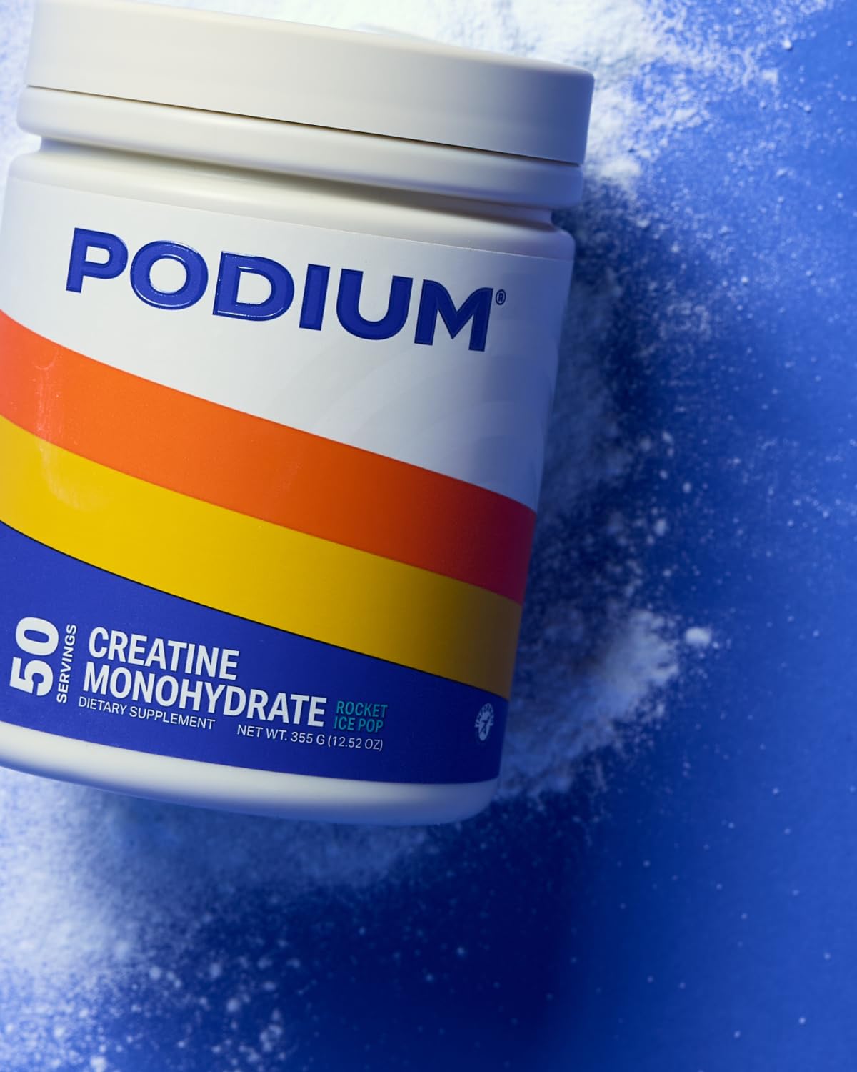 Podium Nutrition Creatina Monohidrata batido preparado para recuperación entre series.