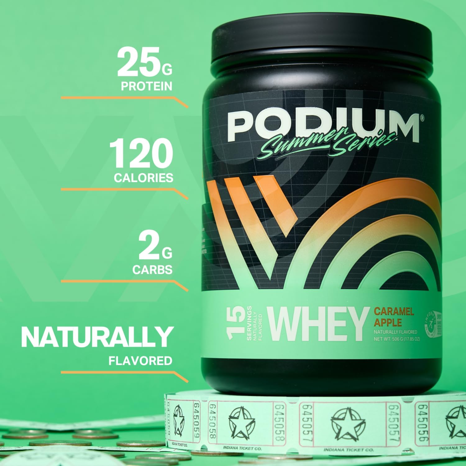 Podium Nutrition Caramel Apple: etiqueta de ingredientes de alta calidad