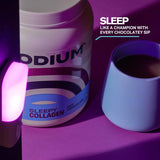 Podium Sleepy Collagen con extracto de ashwagandha, puede favorecer un inicio de sueño más suave.