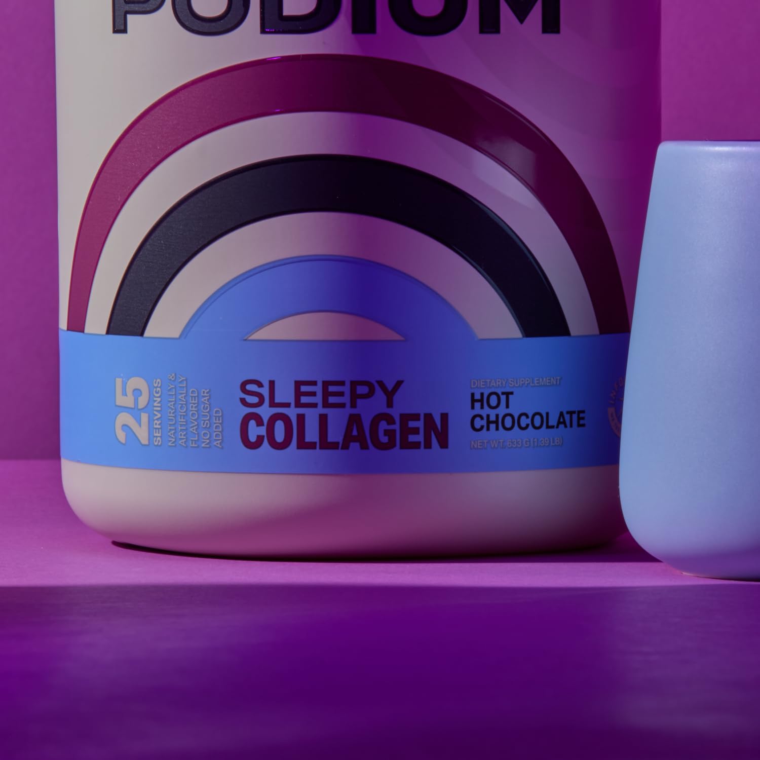 Podium Sleepy Collagen con extracto de toronjil, puede favorecer el descanso junto a otras hierbas.