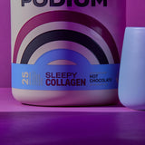 Podium Sleepy Collagen con extracto de toronjil, puede favorecer el descanso junto a otras hierbas.