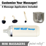 Point Relief Mini-Massager es portátil y cabe en el bolso.