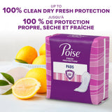 Poise bordes bloqueadores de fugas, proteccion adicional