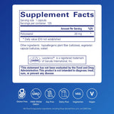 Etiqueta de Policosanol 20 mg destacando pureza y calidad hipoalergénica.
