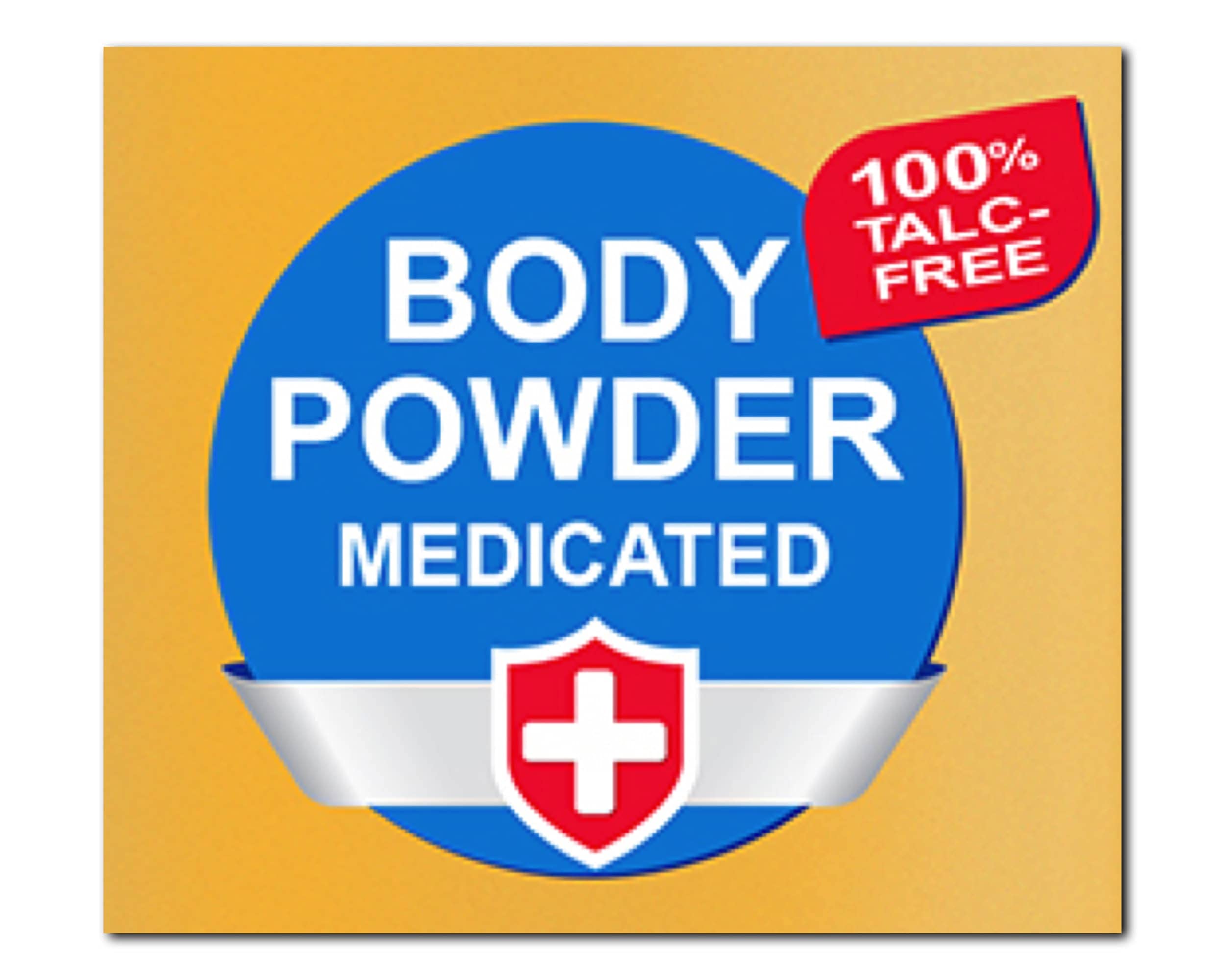 Polvo corporal medicado, absorbe humedad y olores para mayor frescura.